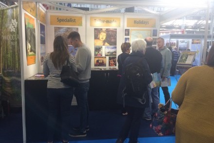 Tikalanka stand AP38 at Destinations: The Holiday & Travel Show, London Olympia, 30 January to 02 February 2020