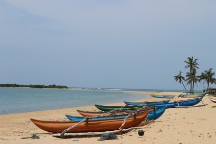 A deserted east coast beach of Sri Lanka