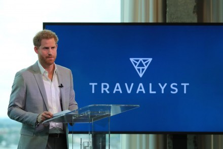 Prince Harry launching Travalyst (courtesy of The Guardian/Gareth Fuller/PA)