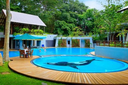 Poolside at Grand Udawalawe Safari Resort, Udawalawe, Sri Lanka