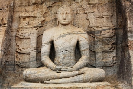 Buddha in Samadhi at Gal Vihara, Polonnaruwa, Sri Lanka