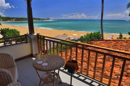 View from Penthouse balcony, Thaproban Beach House, Unawatuna, Sri Lanka