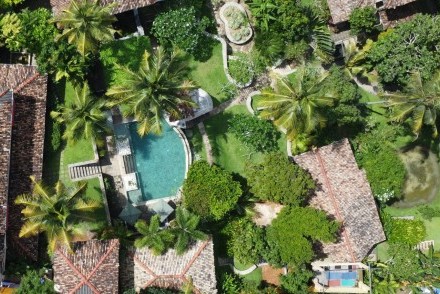 Main house, pool and garden, The Spice House, Mirissa, Sri Lanka