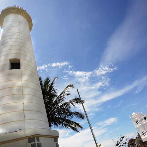 Lighthouse and mosque, Galle, Sri Lanka