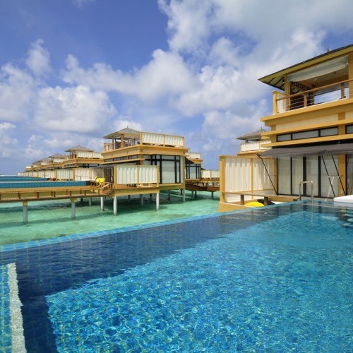 Luxury water villas, Maldives