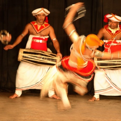 Acrobaticdancer at a cultural show, Kandy, Sri Lanka
