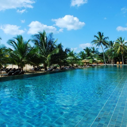 Swimming pool at Jetwing Beach, Negombo, Sri Lanka