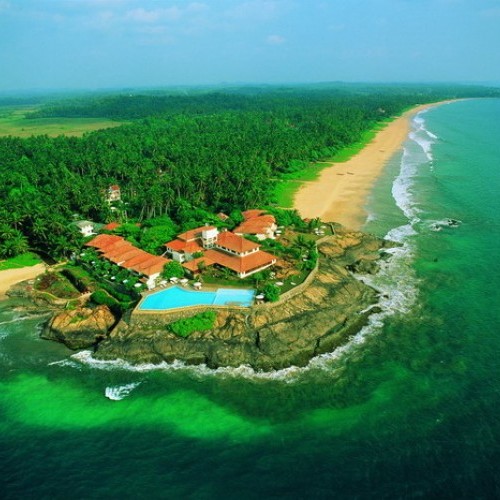 Beaches and jungle surrounding Saman Villas, Bentota, Sri Lanka