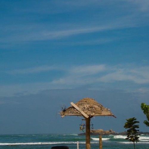 Ocean and beach, Unawatuna, Sri Lanka