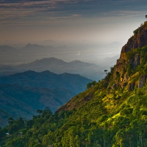 View south through Ella Gap, Ella, Sri Lanka
