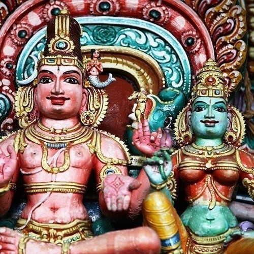 Detail of Hindu Devale, Kandy, Sri Lanka